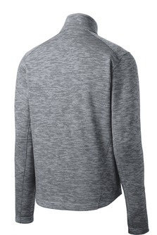 Gray long-sleeve jacket, back view.