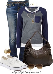 Casual outfit with jeans and accessories.