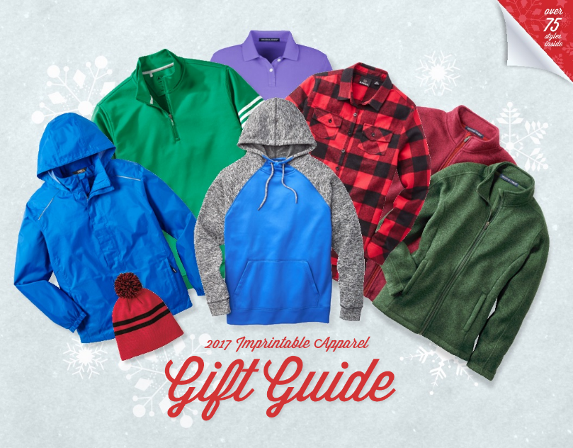 Colorful jackets and sweaters in gift guide.