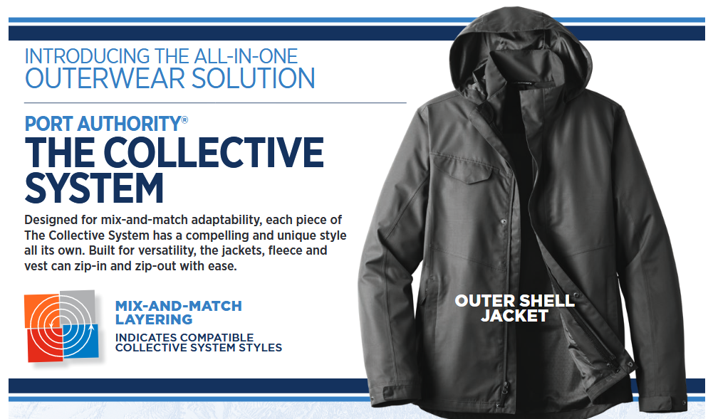 Outer shell jacket from The Collective System.