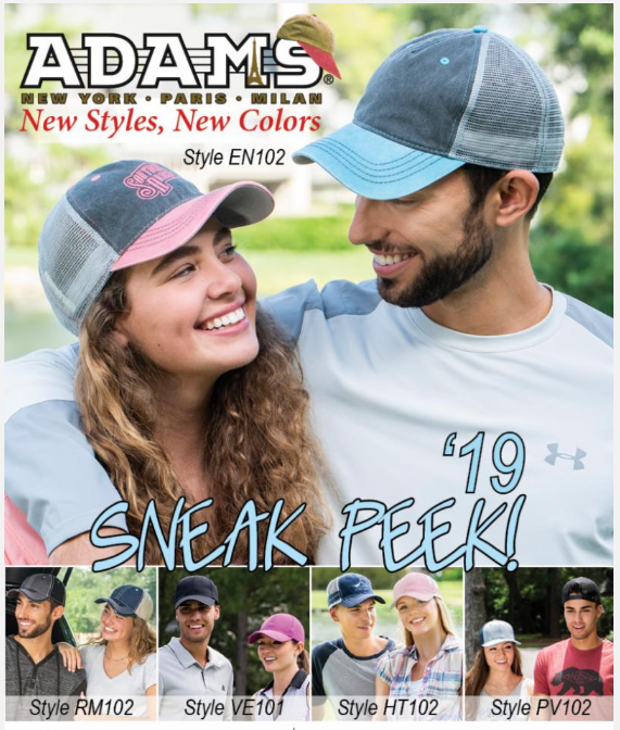 Adams Hat Sneak Peak – Welcome to National Embroidery & Screen Printing