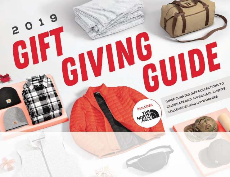 2019 gift giving guide with clothing items.