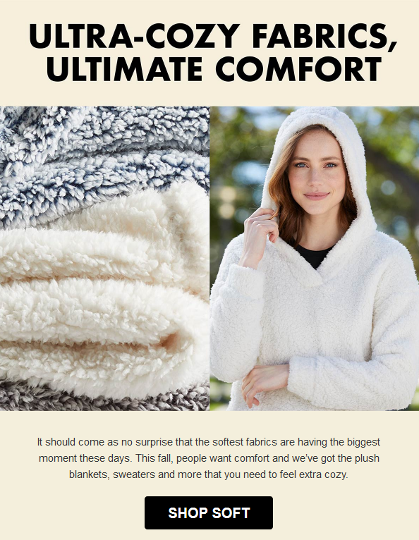 Woman in cozy hooded sweater outdoors.