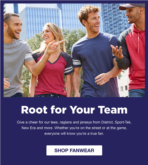 Group of friends wearing casual sportswear.